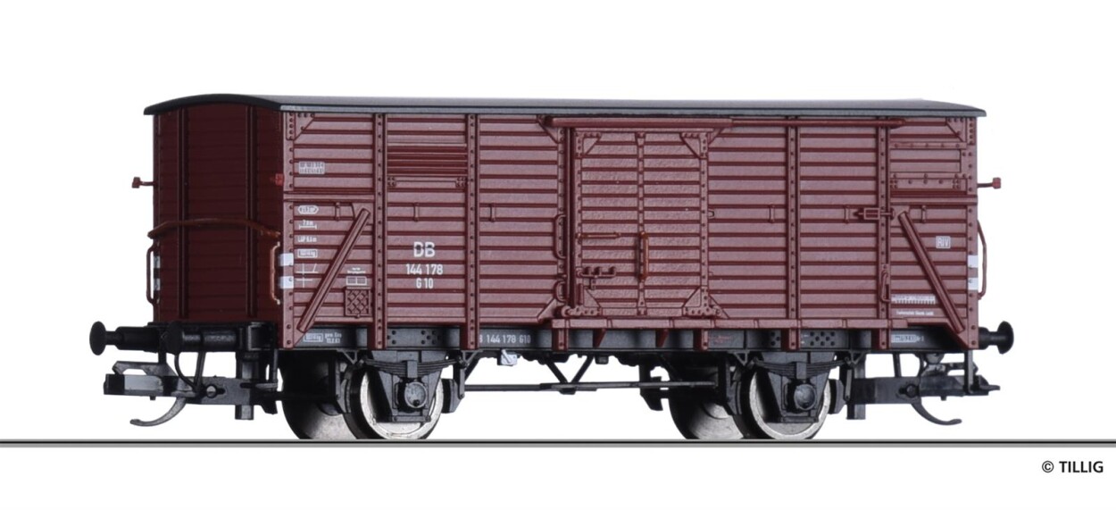 Tillig 17928 Gedeckter Güterwagen G 10 Ep. III DB