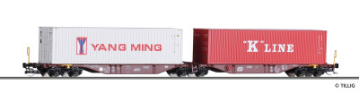 Tillig 18062 Containertragwagen Sggmrss 578.0 mit 2...