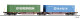 Tillig 18071 Containertragwagen Sggmrss mit 2 Containern Ep. V GYSEV