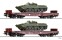 Tillig 70058 2er Set Schwerlastwagen Rmms 3960 mit 2 Panzern BMP-1 &bdquo;NVA&ldquo; Ep. IV DR