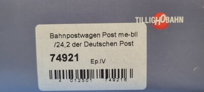 Tillig 74921 Bahnpostwagen Post me-bll/24,2 Deutsche Post...