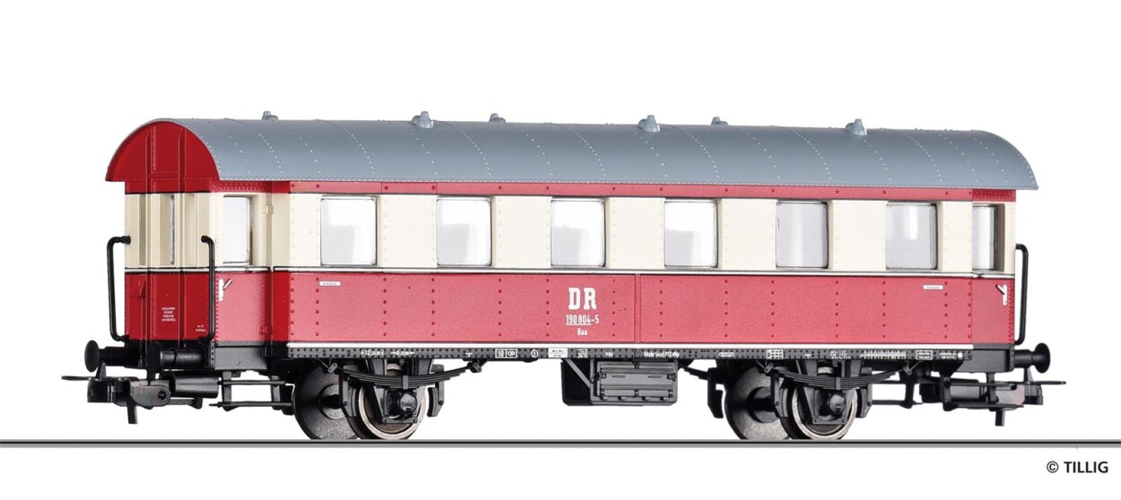 Tillig 74963 Triebwagen- Beiwagen Baa Ep. IV DR