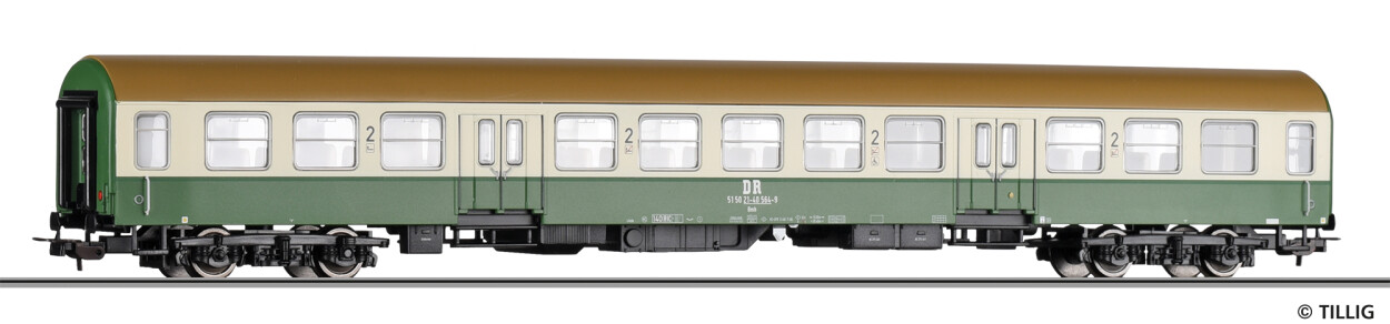 Tillig 74980 Personenwagen Bmh Halberstadt 2. Klasse 2 Ep. V DR