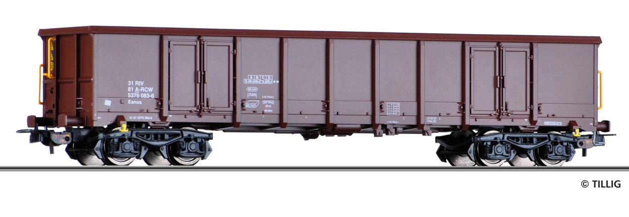 Tillig 76748 Offener Güterwagen Eanos Ep. VI Rail-Cargo-Wagon