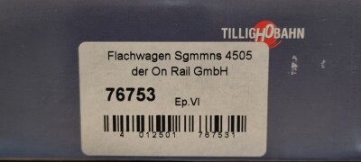 Tillig 76753 Flachwagen Sgmmns 4505 mit Coils 2 Ep. VI On-Rail-GmbH