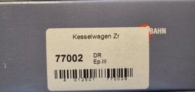 Tillig 77002 Kesselwagen Zr Ep. III DR