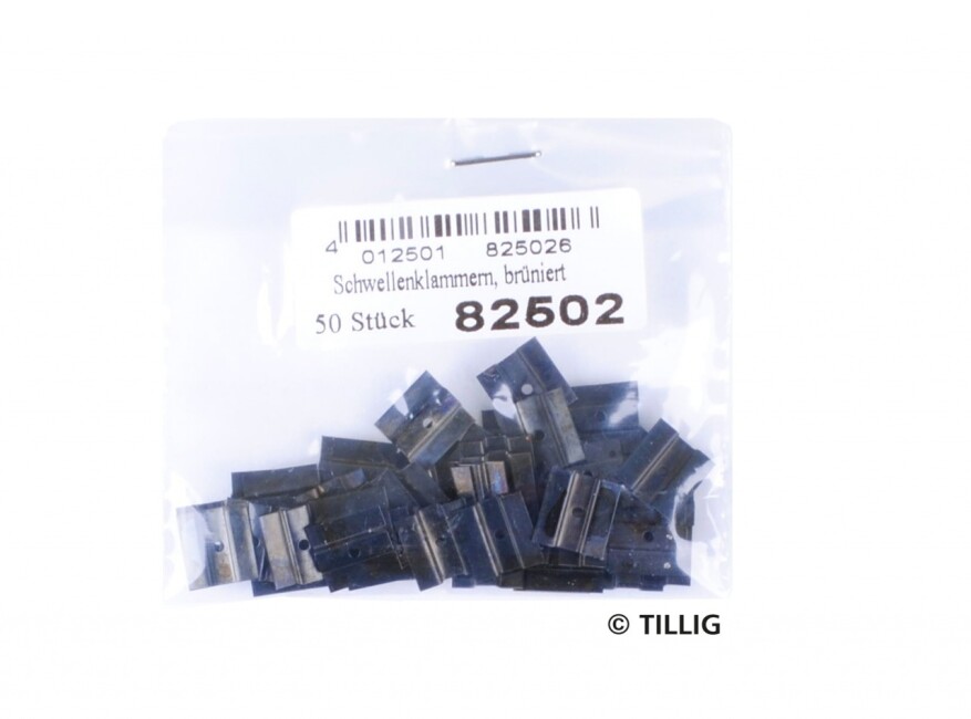 Tillig 82502 Schwellenklammern (Beutel à 50 Stück)