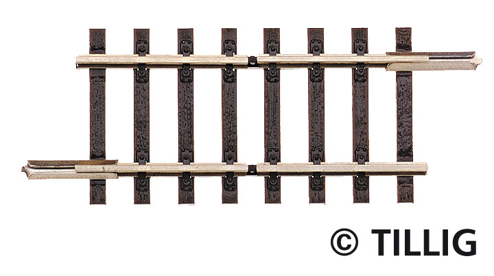 Tillig 83150 Trenn-Gleis 41,5 mm beidseitig getrennt (ohne Anschlüsse)