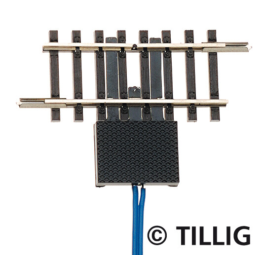 Tillig 83156 Unterbrecher-Gleis 41,5 mm einseitig getrennt, mit zwei getrennten Anschlüssen