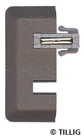 Tillig 83961 Bettungs-Gleis Schotterabschluß grau (4 Stück)