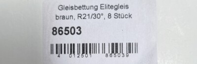 Tillig 86503 Gleisbettung Elitegleis dunkel (braun) f&uuml;r gebogenes Gleis R21/30&deg;