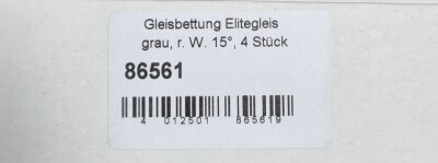 Tillig 86561 Gleisbettung Elitegleis hell (grau) f&uuml;r rechte Weiche 15&deg;