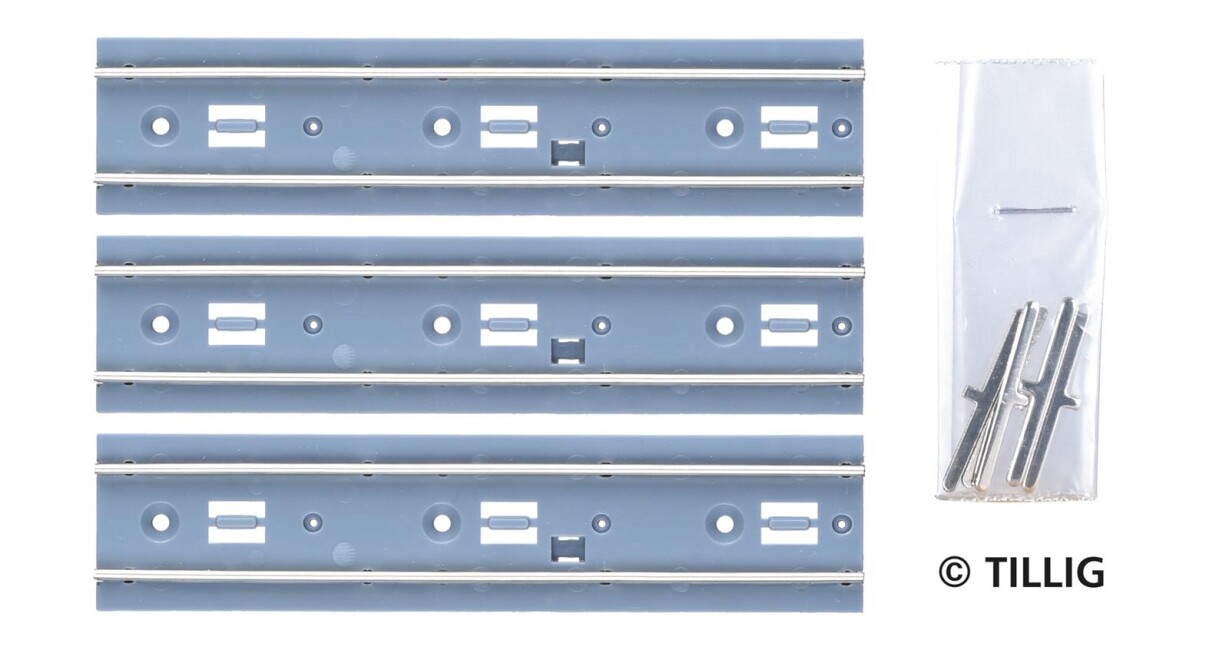 Tillig 87286 Gerade 95.3mm (3 Stück)