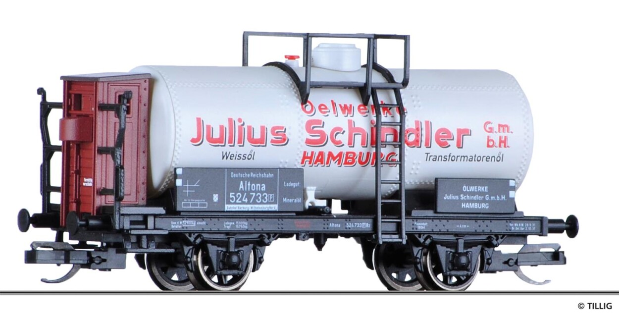 Tillig 95859 Kesselwagen „Ölwerke Julius Schindler“ Ep. II DRG