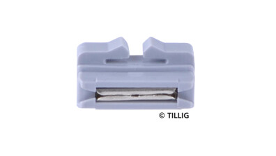Tillig 396942 Bettungsgleis grau halbe Schienenverbinder