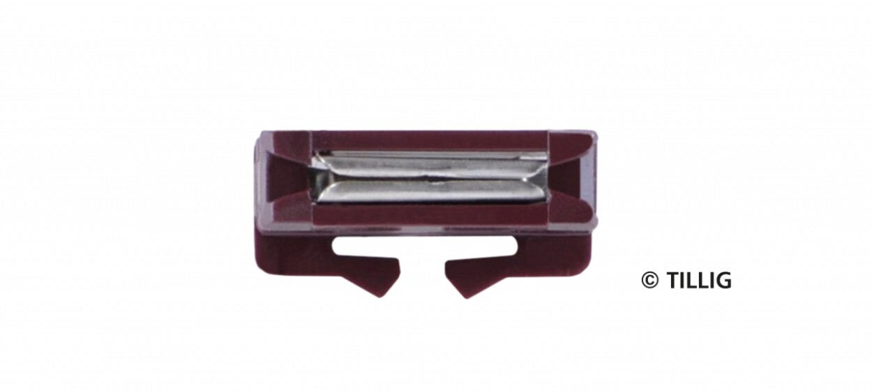Tillig 396943 Bettungsgleis braun halbe Schienenverbinder