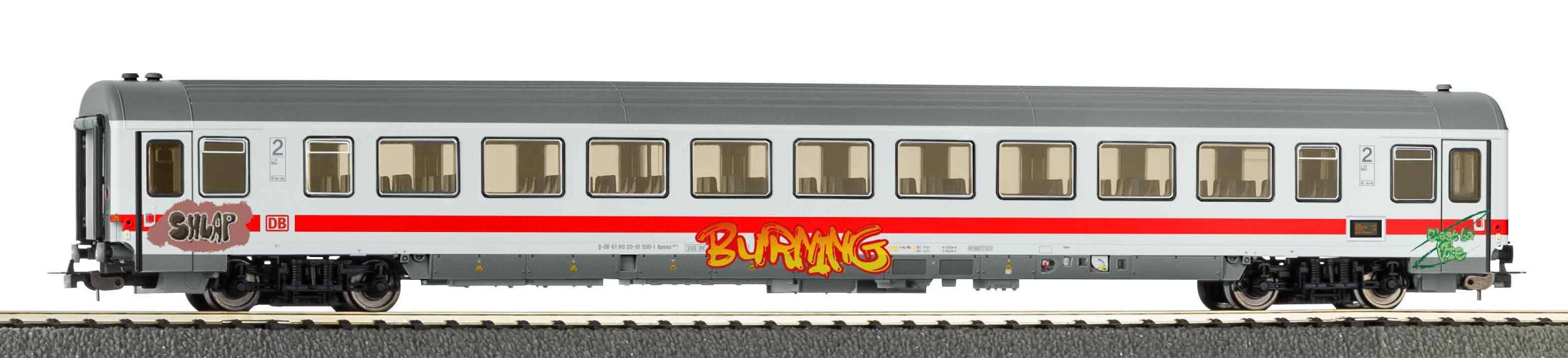 PIKO 58848 Personenwagen Bpmz 284 2. Klasse mit Graffiti Ep. VI DB AG ...