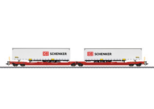 M&auml;rklin 47470 Gelenk-Taschenwagen mit LKW-Aufliegern DB Schenker Ep. VI DB AG