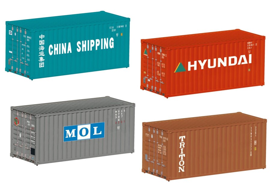 Märklin 76553 4er Set Container  20ft.  Ep. VI