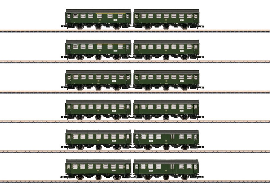 Märklin 87061 6er Set Personenwagen-Paare Umbauwagen Ep. IV DB