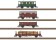 Trix 24140 4er Set G&uuml;terwagen Nebenbahn mit Ladung Ep. III DB