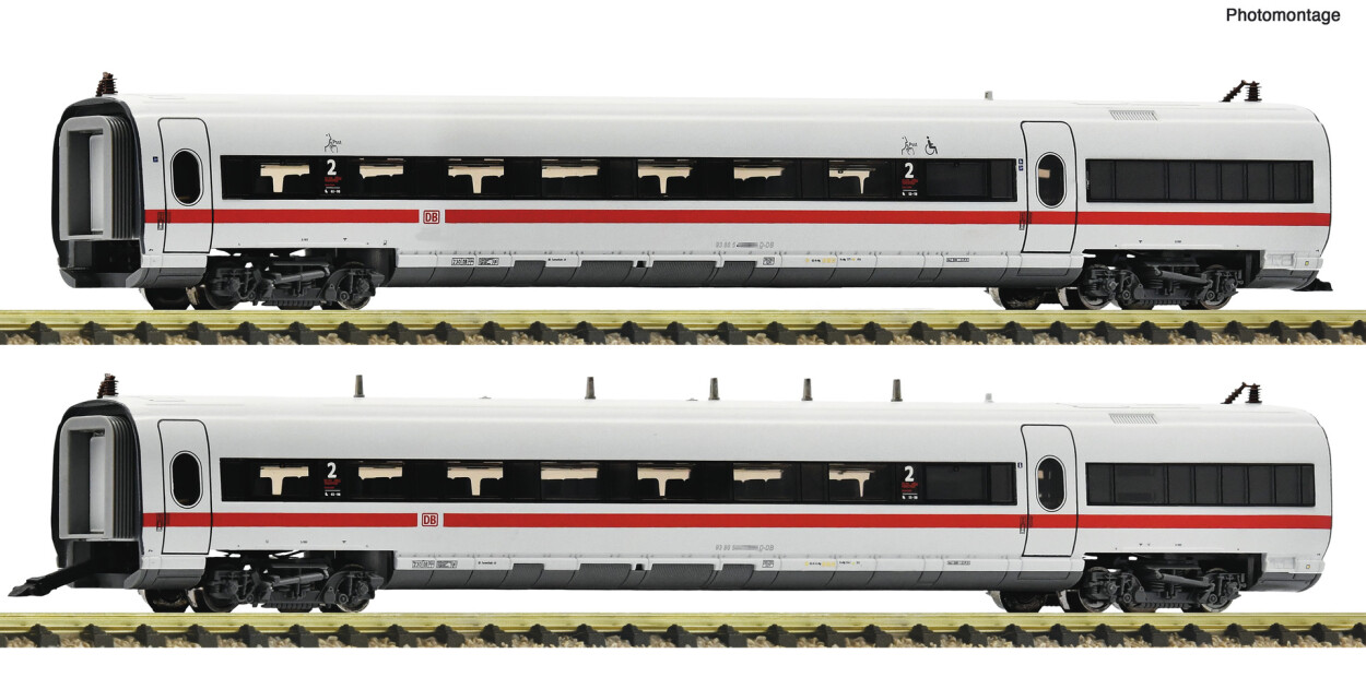 Fleischmann 7760008 2er Set Ergänzungs-Wagen ICE-T 2 Ep. VI DB AG