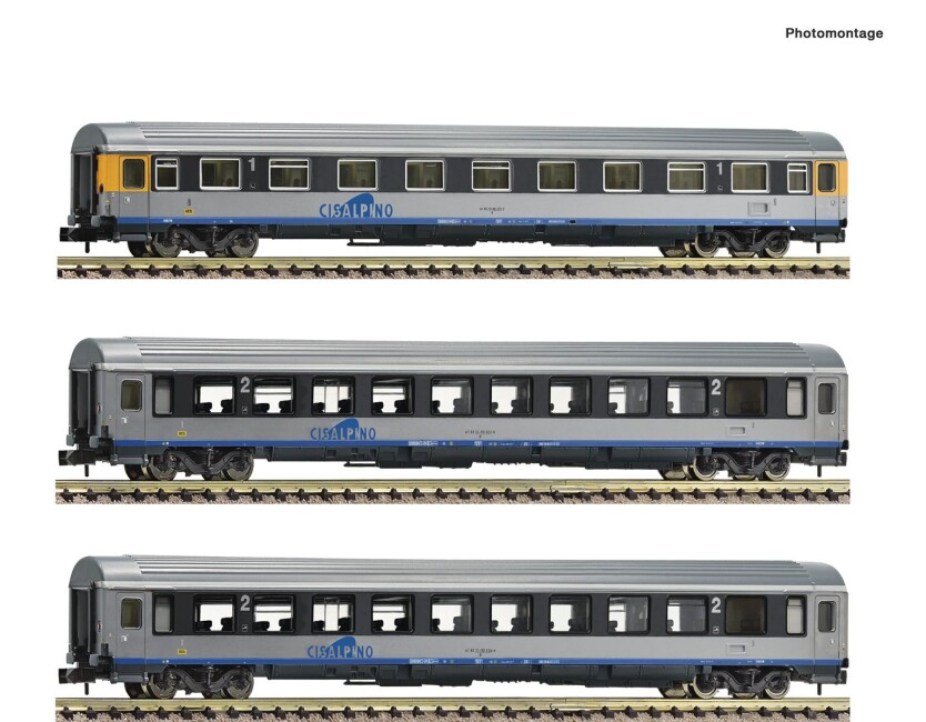 Fleischmann 6260019 3er Set Personenwagen Ep. V-VI Cisalpino