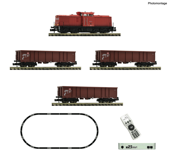 Fleischmann 5170005 Start-Set Güterzug mit Diesellok BR 204 z21 Ep. V-VI DB AG