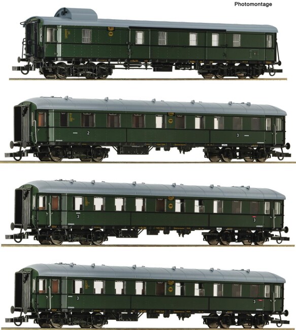 Roco 6200056 4er Set Zwickauer Traditionszug 1 Ep. IV DR