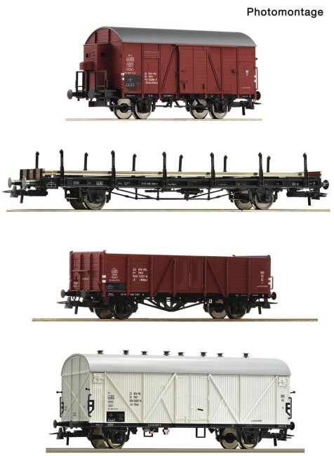 Roco 6600101 4er Set Güterzug Ep. IV PKP