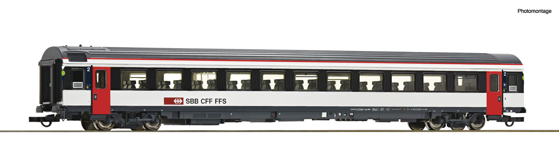 鉄道模型 HO ROCO 45915 スイス SBB 客車×2、荷物車×1 Roco SBB