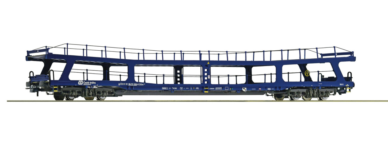 Roco 76555 Autotransportwagen DDm blau Ep. V-VI CD