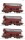 Roco 77052 3er Set Schwenkdachwagen Tdgs Ep. IV DB