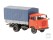 H&Auml;DL 121043-11 IFA W50L Holzpritsche Plane Verkehrsrot