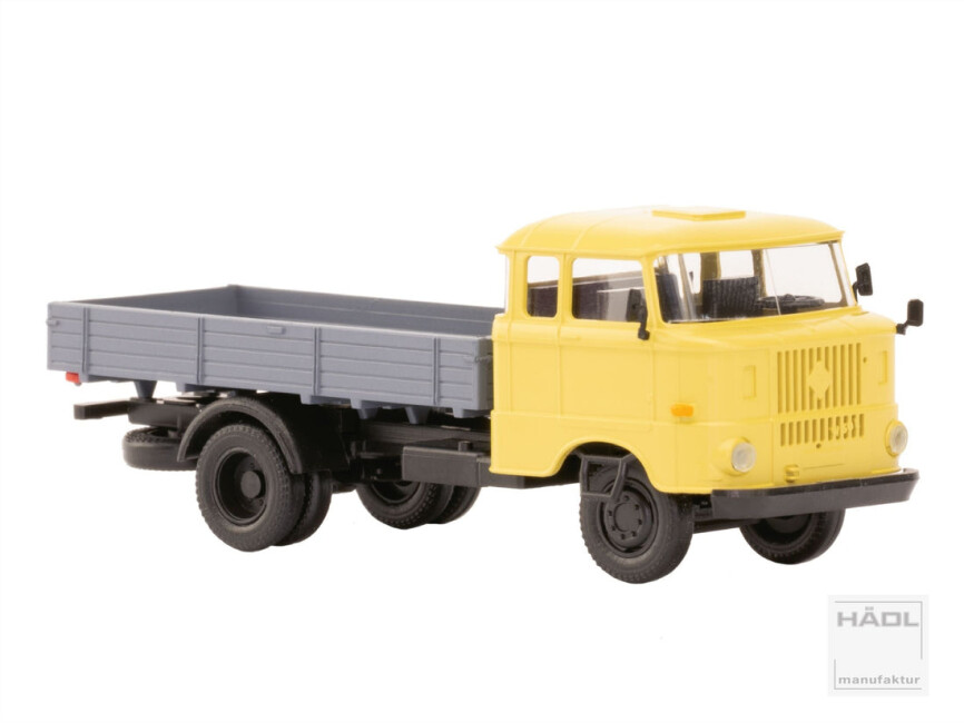 HÄDL 121045-10 IFA W50L Doka Holzpritsche Sandgelb
