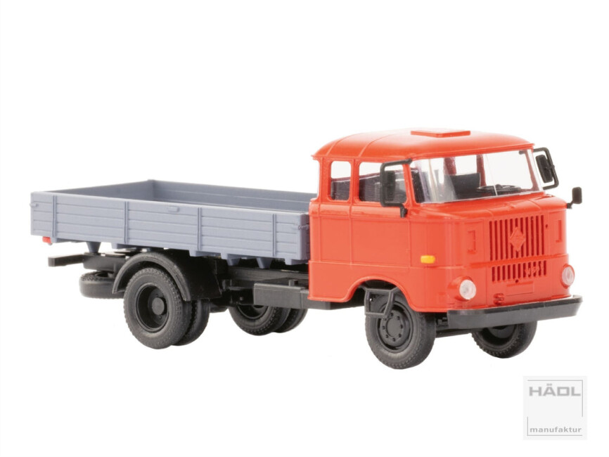HÄDL 121045-11 IFA W50L Doka Holzpritsche Verkehrsrot