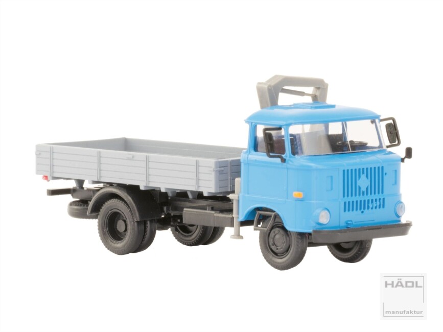 HÄDL 121051-03 IFA W50L Holzpritsche Ladekran Hellblau
