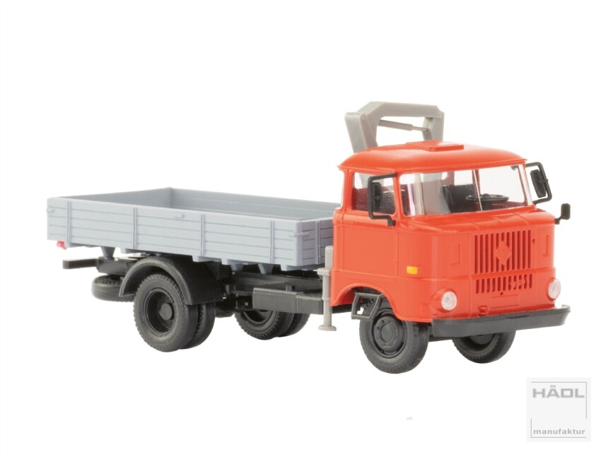 HÄDL 121051-11 IFA W50L Holzpritsche Ladekran Verkehrsrot