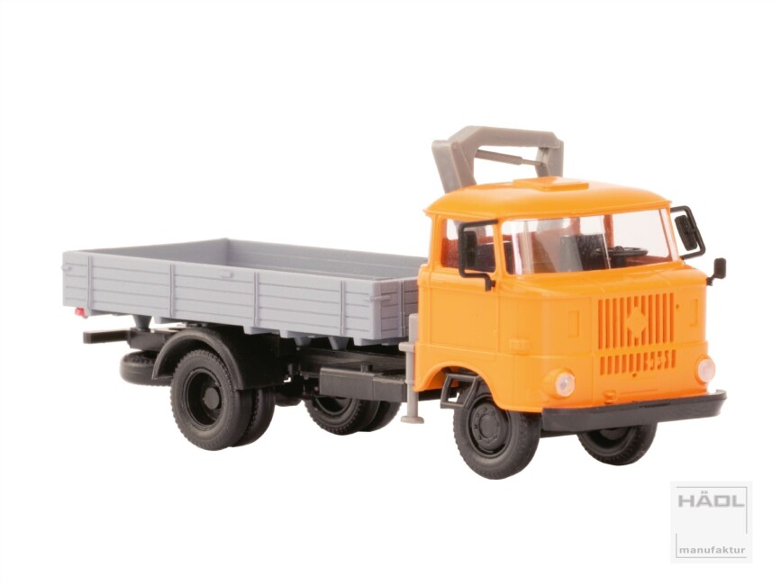 HÄDL 121051-15 IFA W50L Holzpritsche Ladekran Pastellorange