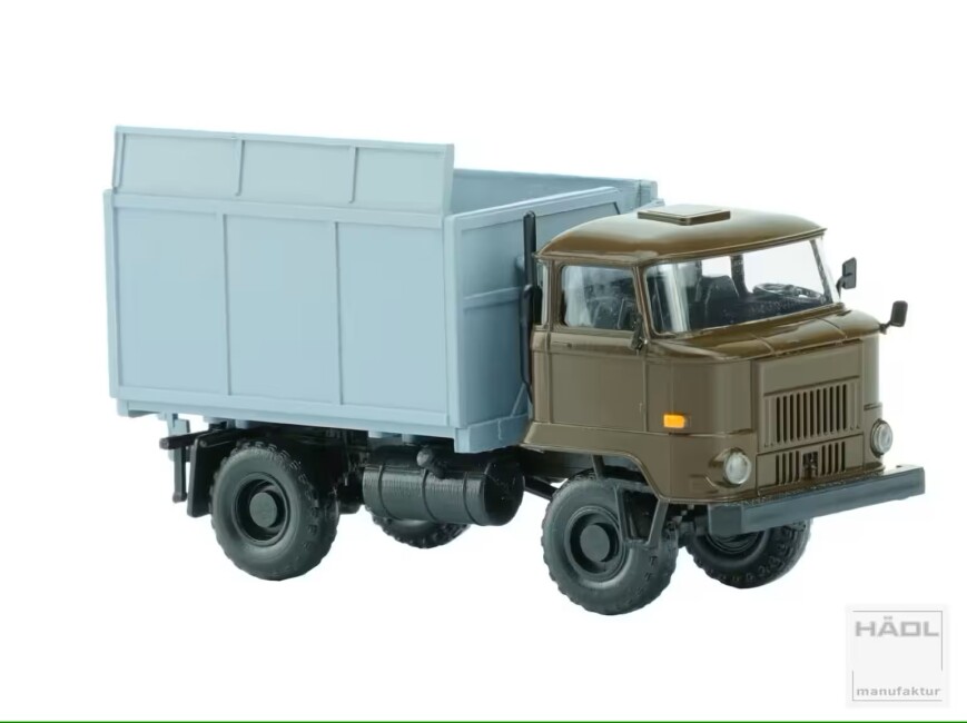 HÄDL 121071-16 IFA L60 Schwerhäckselaufbau Allrad Ballonräder Mahagonibraun