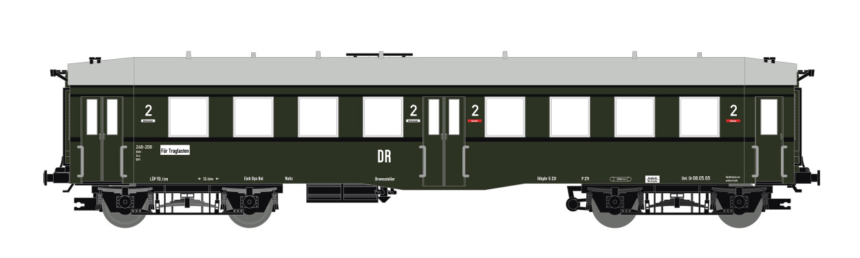 Saxonia 120005-2 Personenwagen "Altenberg" C4itr 2. Klasse 1.BN Ep. III DR