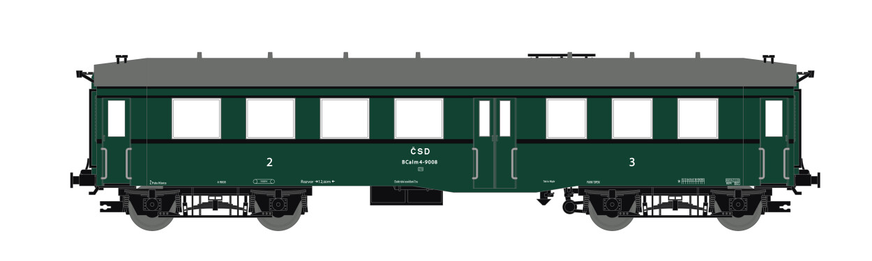 Saxonia 120053 Personenwagen "Altenberg" BCalm 2./3. Klasse Ep. IIIa CSD