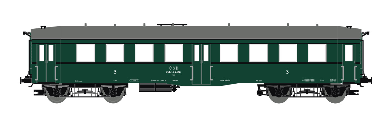 Saxonia 120055 Personenwagen "Altenberg" Calm 3. Klasse 2.BN Ep. IIIa CSD
