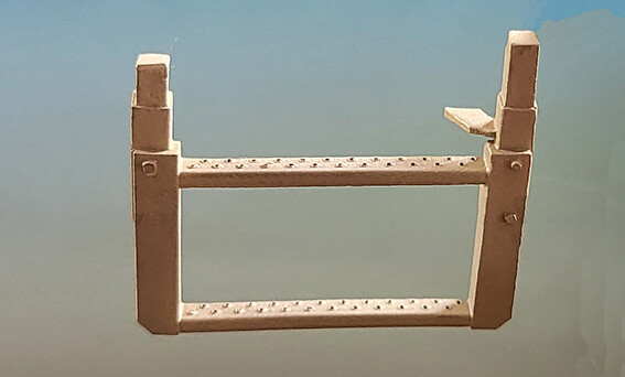 MMC 200129  Aufstiegsleiter für Wagen, 28,5mm breit, 19,0mm hoch, rechte Ausführung