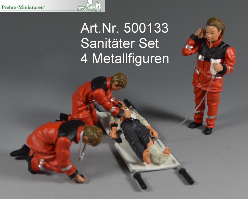 Prehm 500133 Sanitäter Set 4 Figuren