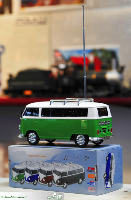 Prehm 530003 VW Bus T1 ( ca. 1:22,5) mit Soundmodul MP3 Player Radio Port für USB und Micro SD