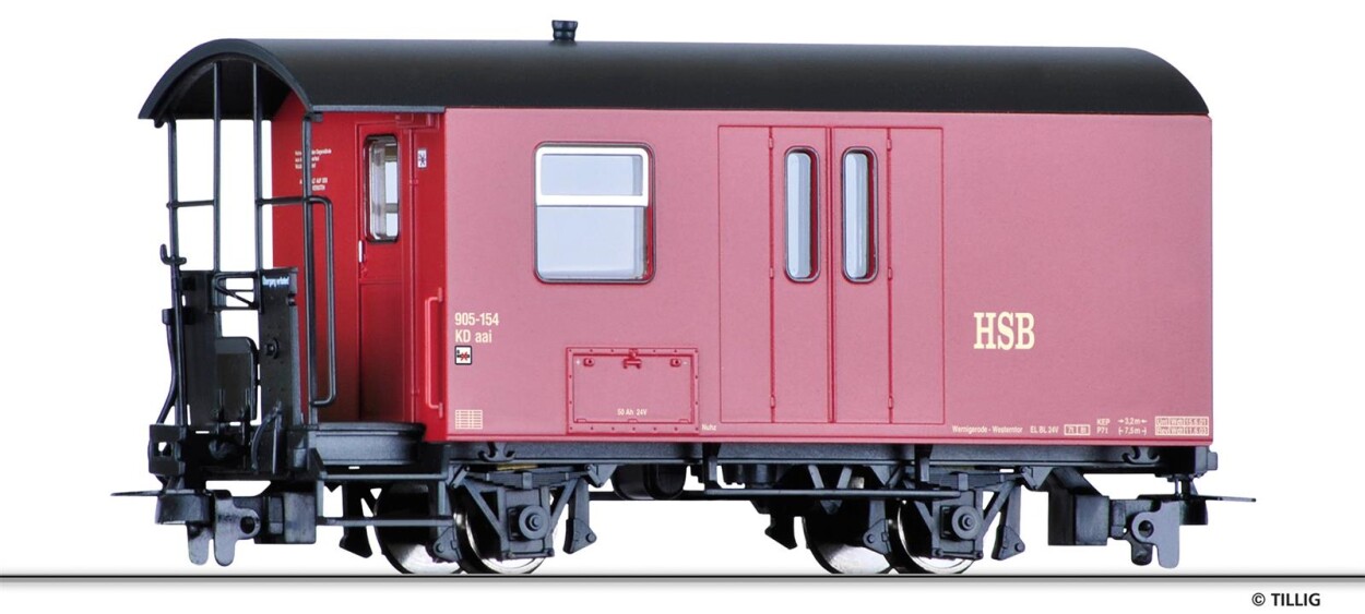 Tillig 03973 Packwagen KDaai Ep. V HSB