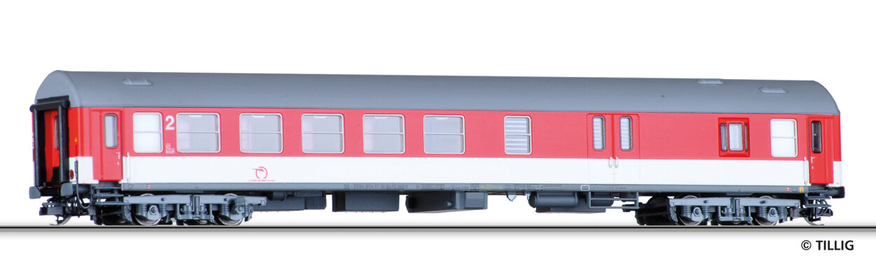 Tillig 16497 Personenwagen mit Gepäckabteil, Typ Y/B 70 Ep. VI ZSSK