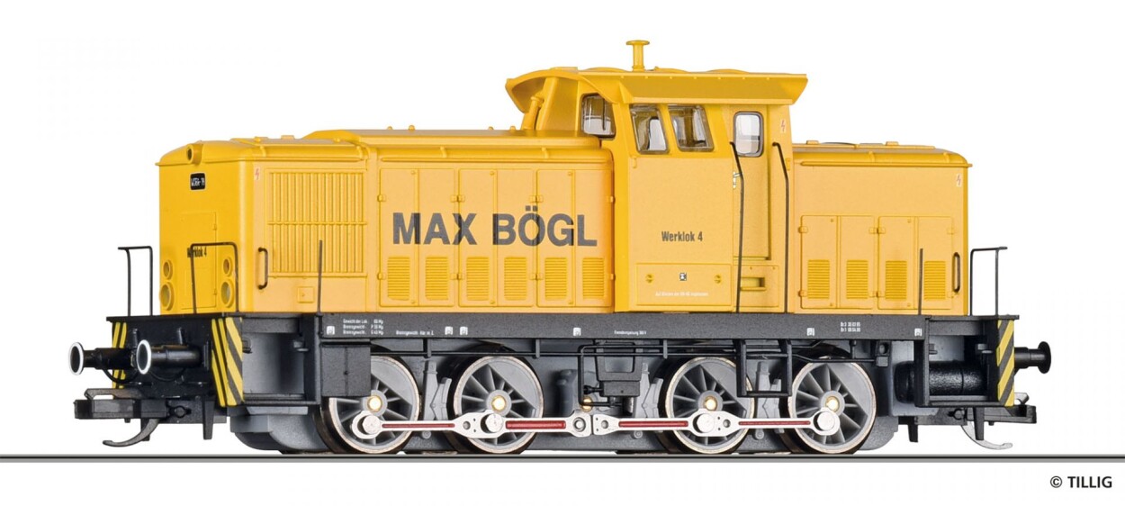 Tillig 96332 Werklok 4 der Max Bögl Bauservice GmbH & Co. KG Ep. V - Einmalauflage 2024