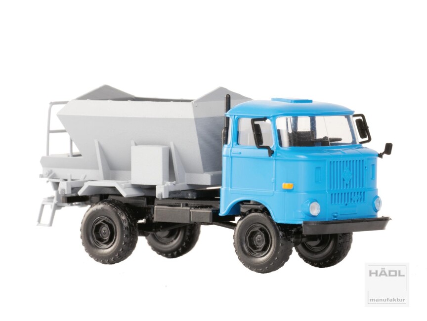 HÄDL 121053-03 LKW IFA W50 LA mit Streuaufsatz D 032 hellblau